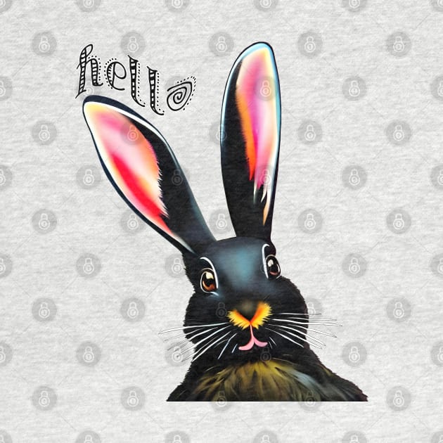Hello Rabbit by 2HivelysArt